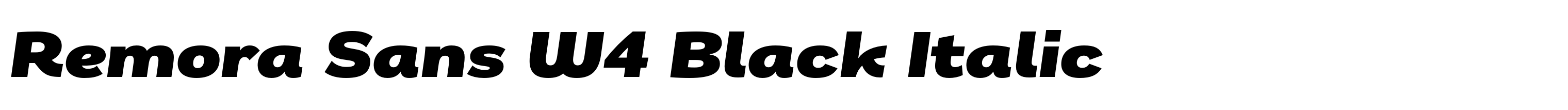 Remora Sans W4 Black Italic